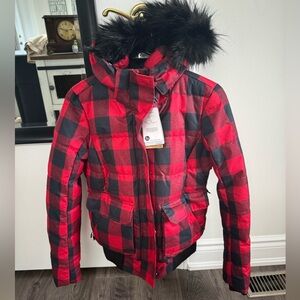Mountain Equipment plaid bomber jacket